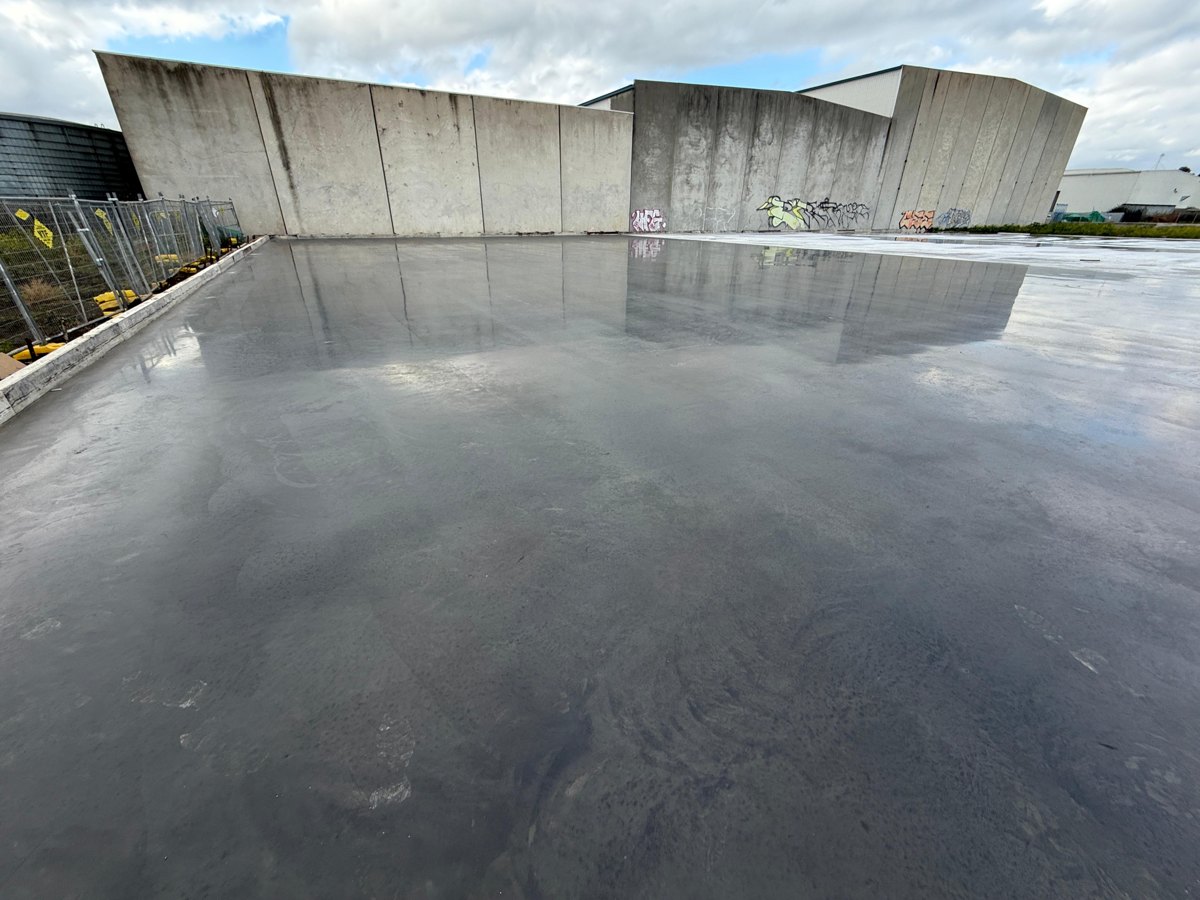 Commercial concrete slab pour, Melbourne