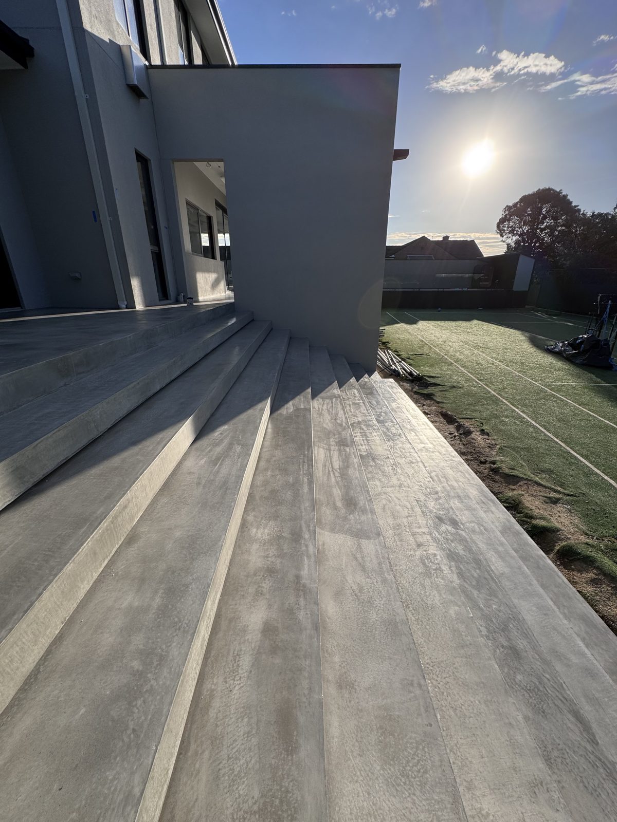 Architectural concrete steps